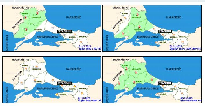 Meteoroloji İstanbul dahil o illeri uyardı. Çok kuvvetli geliyor, şemsiyeleri hazırlayın 21